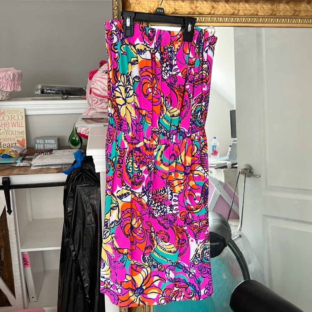 Lilly Pulitzer strapless dress size small